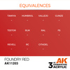 AK 3GEN Acrylics: Foundry Red 17ml