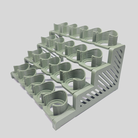 Modeling paint stand - 20 slots - 3D printing (Olive)