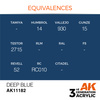 AK 3GEN Acrylics: Deep Blue 17ml