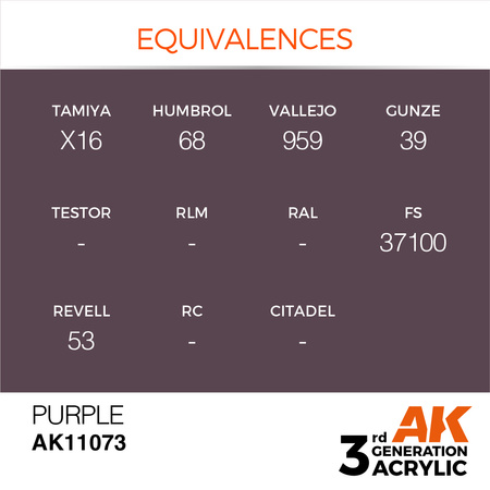 AK 3GEN Acrylics: Purple 17ml