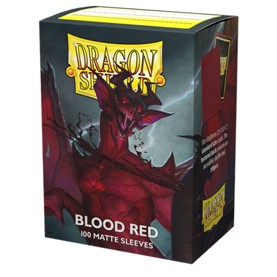 DRAGON SHIELD STANDARD MATTE SLEEVES - BLOOD RED 'SIMURAG'