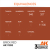 AK 3GEN Acrylics: Brick Red 17ml