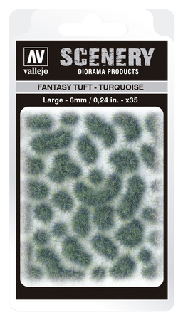 Vallejo: Scenery - Fantasy Tuft - Turquoise (6)x35