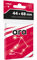 Koszulki na karty Rebel (44x68 mm) Ara Light, 100 sztuk