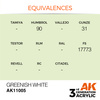 AK 3GEN Acrylics: Greenish White 17ml