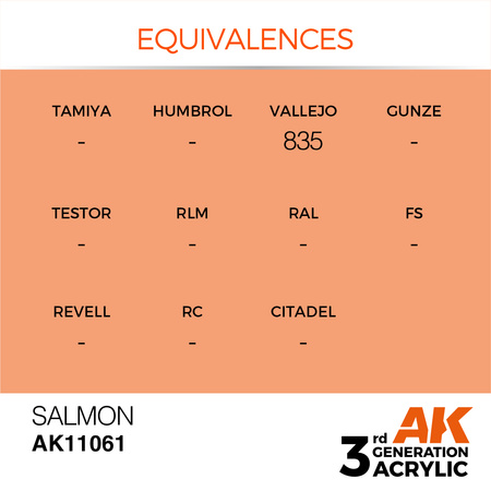 AK 3GEN Acrylics: Salmon 17ml
