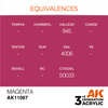 AK 3GEN Acrylics: Magenta 17ml