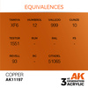 AK 3GEN Acrylics: Copper 17ml