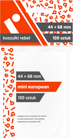 REBEL Mini European (44x68 mm) (100szt)