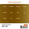 AK 3GEN Acrylics: Rusty Gold 17ml