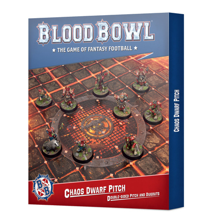 Blood Bowl: Chaos Dwarf Team: Double-sided Pitch And Dugouts