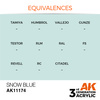 AK 3GEN Acrylics: Snow Blue 17ml