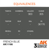 AK 3GEN Acrylics: French Blue 17ml