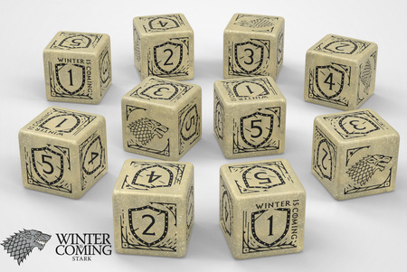 Zestaw Kości Gra o Tron: 10xk6 Stark