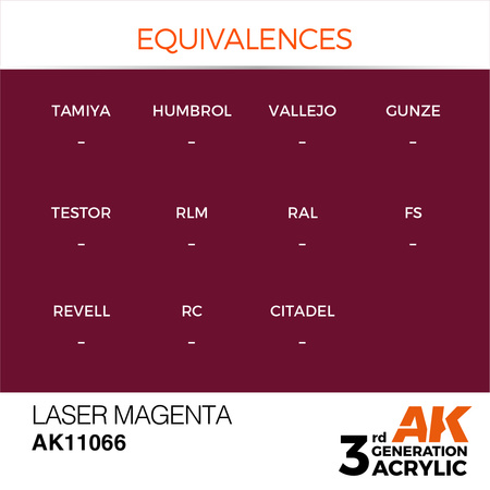 AK 3GEN Acrylics: Laser Magenta17ml