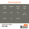 AK 3GEN Acrylics: Inglés Grey 17ml