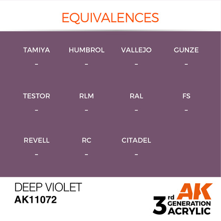 AK 3GEN Acrylics: Deep Violet 17ml