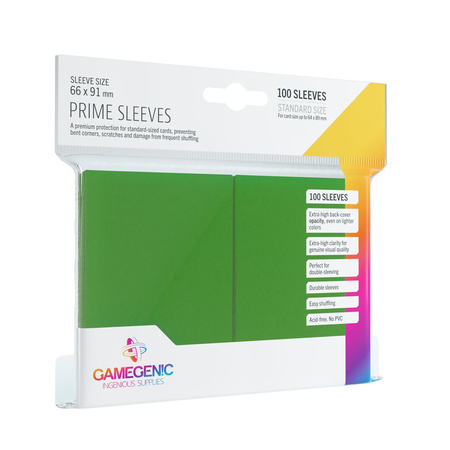 Prime CCG Sleeves - Green (100 szt)