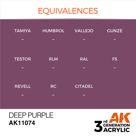 AK 3GEN Acrylics: Deep Purple 17ml