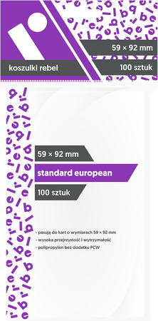 REBEL Standard European (59x92 mm) 100szt