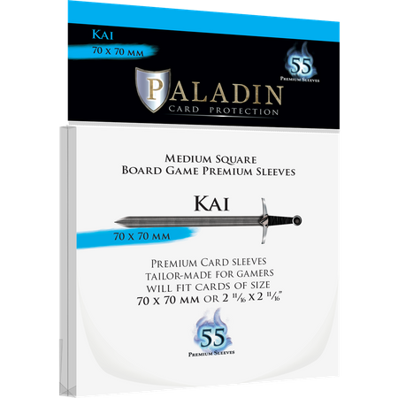 PALADIN SLEEVES - KAI PREMIUM SQUARE 70X70MM (55 SLEEVES)