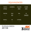 AK 3GEN Acrylics: Russian Green 17ml