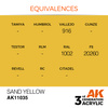 AK 3GEN Acrylics: Sand Yellow 17ml