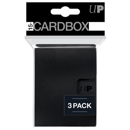 UP - PRO 15+ CARD BOX 3-PACK: BLACK