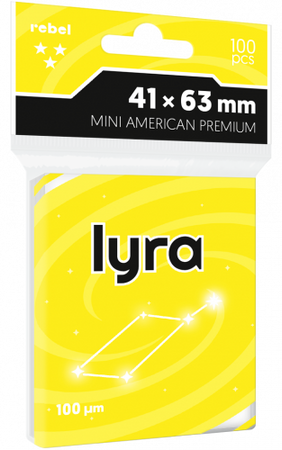 Koszulki na karty Rebel (41x63 mm) LyraPremium, 100 sztuk
