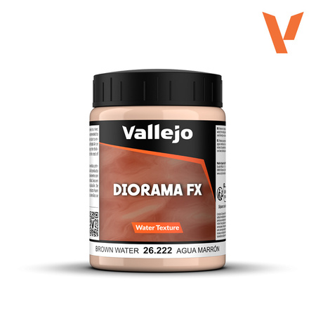 Vallejo: 26.222 - Diorama FX - Water Texture - Brown Water (200 ml)