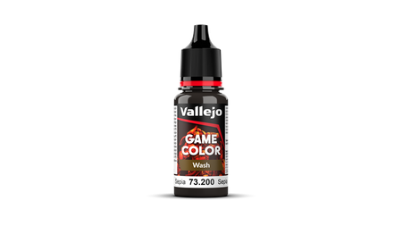 Vallejo: 73.200 - Game Color - Wash - Sepia (18 ml)