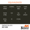 AK 3GEN Acrylics: Smoke Black 17ml