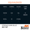 AK 3GEN Acrylics: Strong Dark Blue 17ml