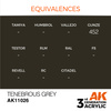 AK 3GEN Acrylics: Tenebrous Grey 17ml