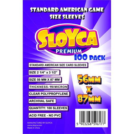 SLOYCA Standard American Premium (56x87 mm) 100 szt