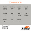 AK 3GEN Acrylics: Sky Grey 17ml