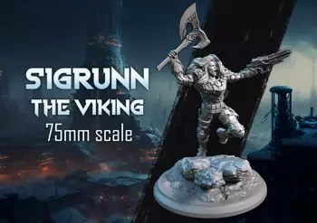 Sigrunn The Viking 75mm scale