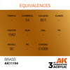 AK 3GEN Acrylics: Brass 17ml