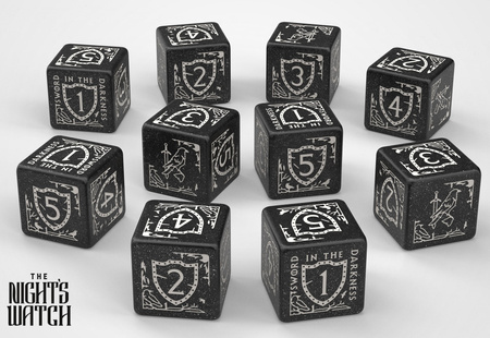 Zestaw Kości Gra o Tron: 10xk6 Nocna Straż