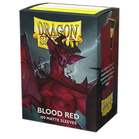 DRAGON SHIELD STANDARD MATTE SLEEVES - BLOOD RED 'SIMURAG'