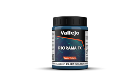 Vallejo: 26.202 - Diorama FX - Water Textures - Mediterranean Blue (200 ml)