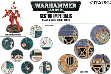 Sector Imperialis 25mm and 40mm Round Bases