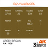 AK 3GEN Acrylics: Green-Brown 17ml