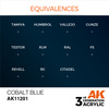 AK 3GEN Acrylics: Cobalt Blue 17ml