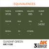 AK 3GEN Acrylics: Gunship Green 17ml