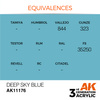 AK 3GEN Acrylics: Deep Sky Blue 17ml