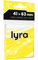 Koszulki na karty Rebel (41x63 mm) Lyra Light, 100 sztuk