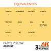AK 3GEN Acrylics: Pastel Yellow 17ml