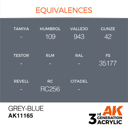 AK 3GEN Acrylics: Grey-Blue 17ml