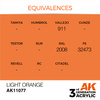 AK 3GEN Acrylics: Light Orange 17ml